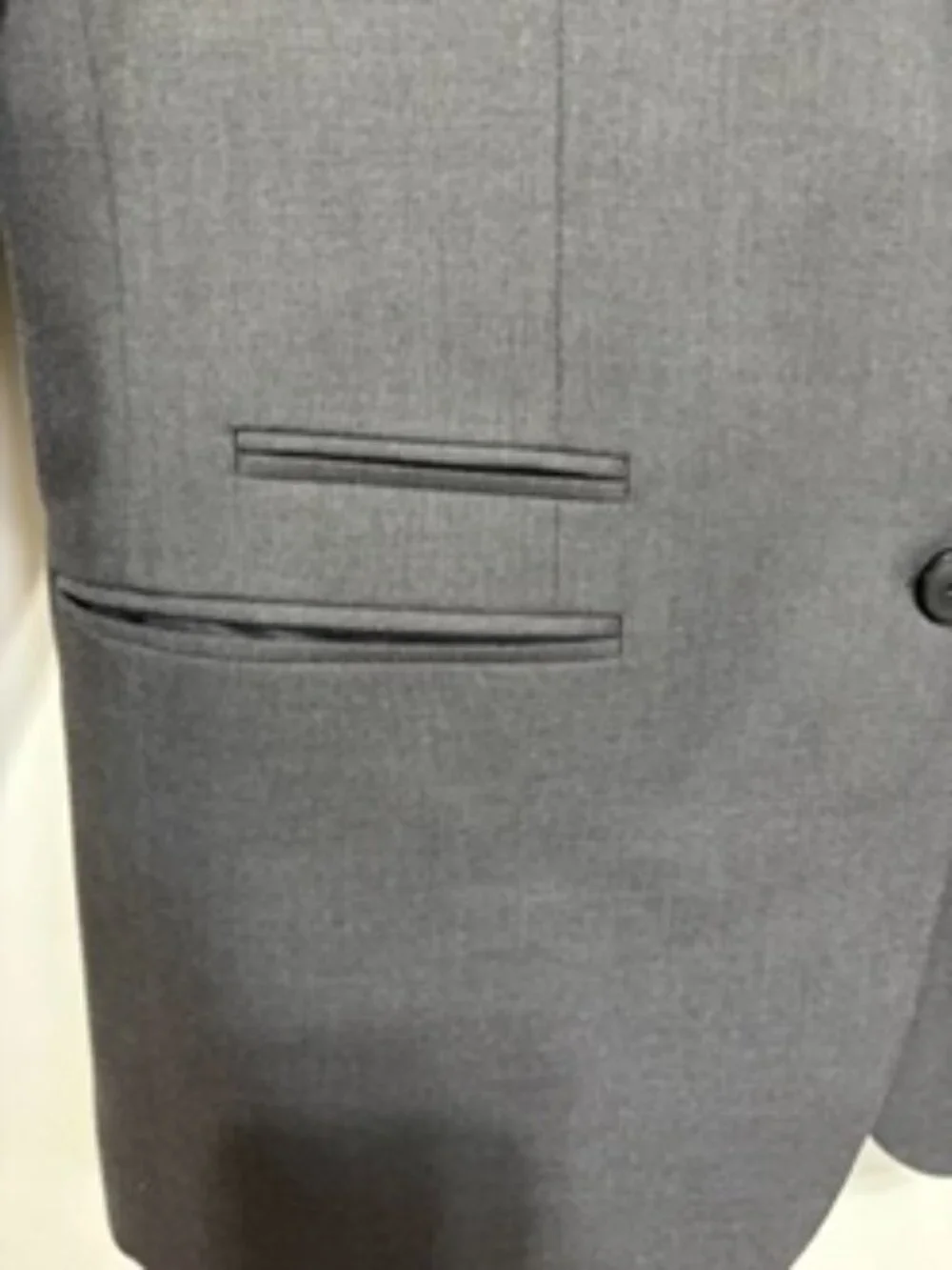 Men's slim fit suit, charcoal grey